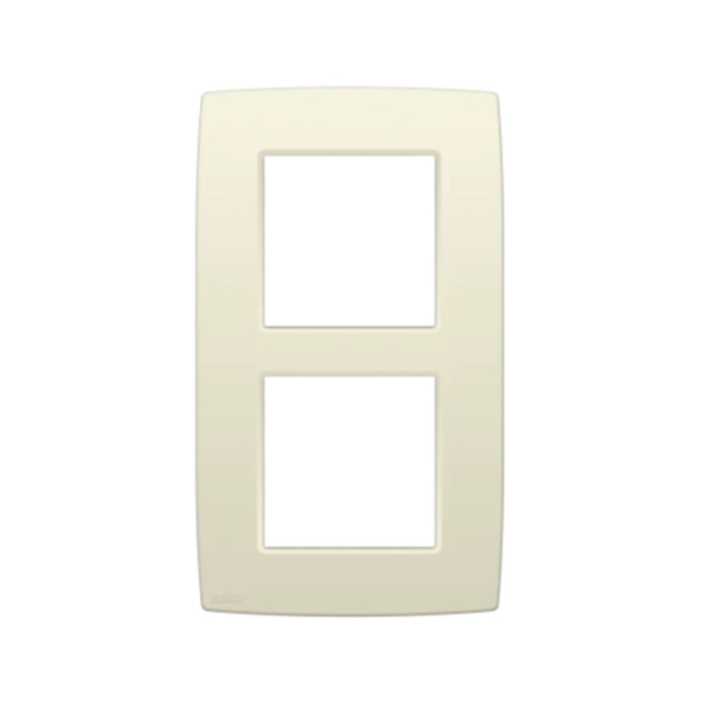 Niko Original Plaque de Recouvrement Double Entraxe 60 mm Crème