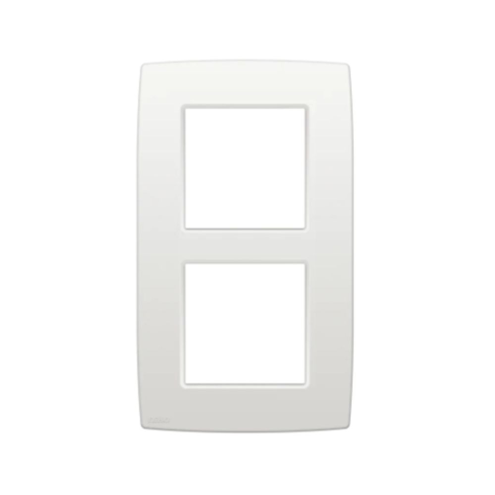 Niko Original Plaque de Recouvrement Double Entraxe 60 mm Blanc