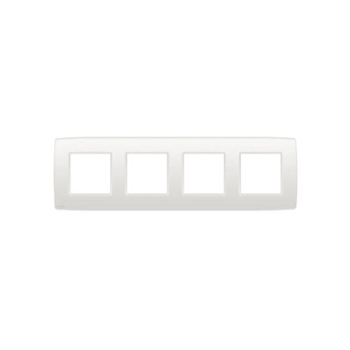 Plaque de recouvrement quadruple, entraxe de 71 mm, couleur Niko Original white Niko Original Plaque de Recouvrement Quadruple Entraxe 71 mm Blanc