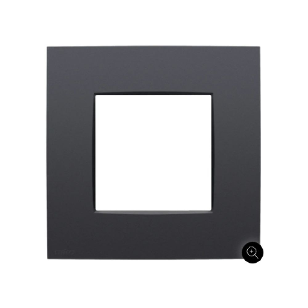 Plaque de recouvrement simple, couleur Niko Intense anthracite coated Niko Pure Plaque de Recouvrement Simple Anthracite