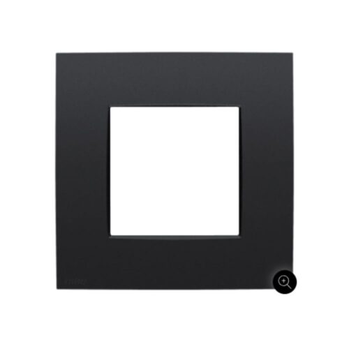 Plaque de recouvrement simple, couleur Niko Intense matt black coated Niko Pure Plaque de Recouvrement Simple Black Coated