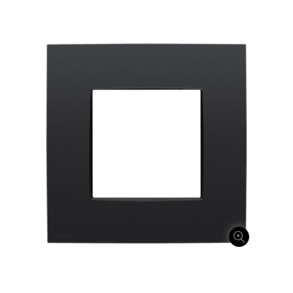 Niko Pure Plaque de Recouvrement Simple Black Coated