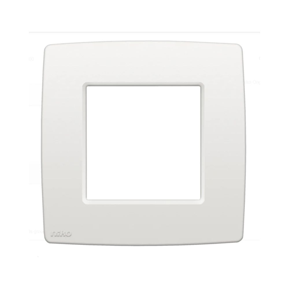 Plaque de recouvrement simple, couleur Niko Original white Niko Original Plaque de Recouvrement Simple Blanc