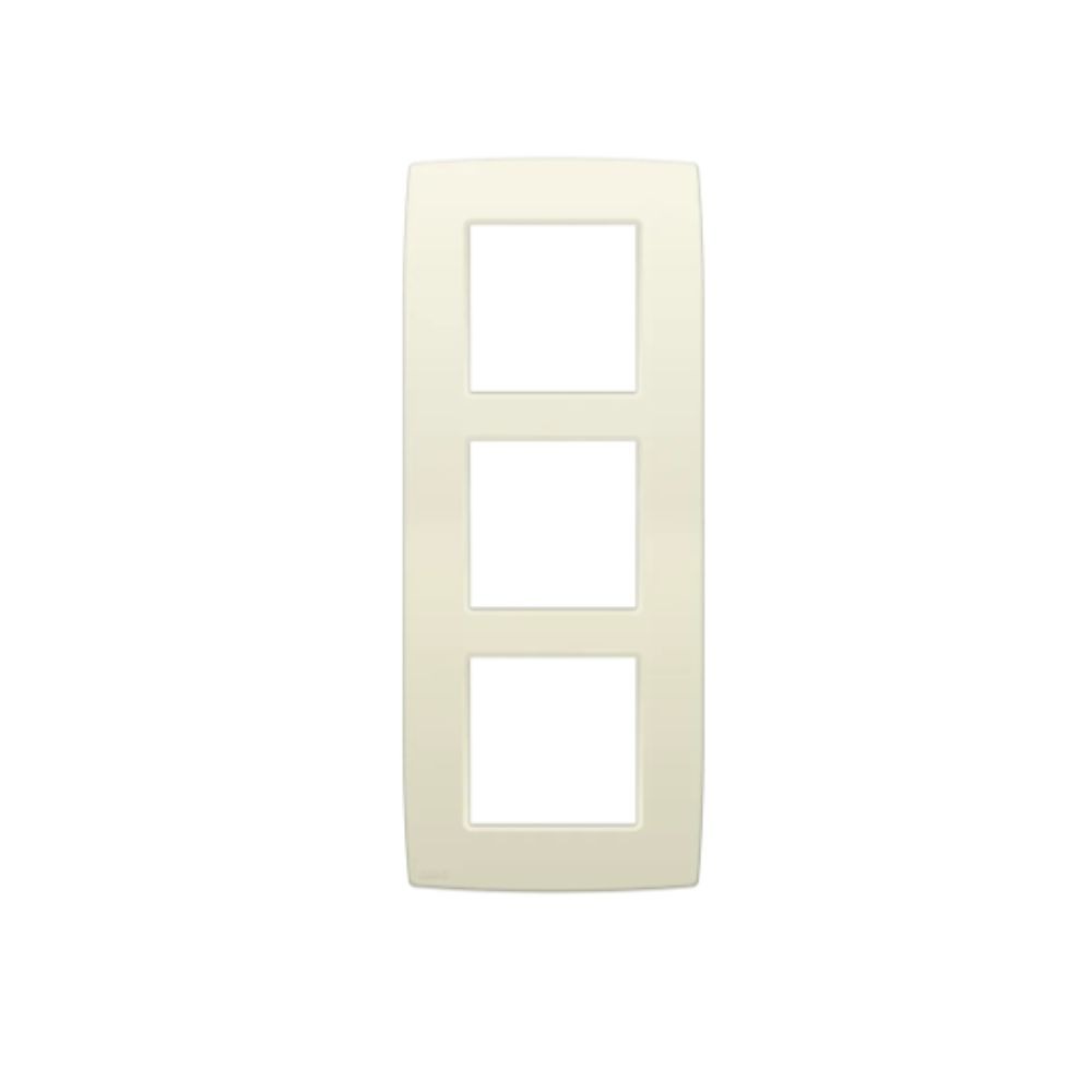 Niko Original Plaque de Recouvrement Triple Entraxe 60 mm Crème