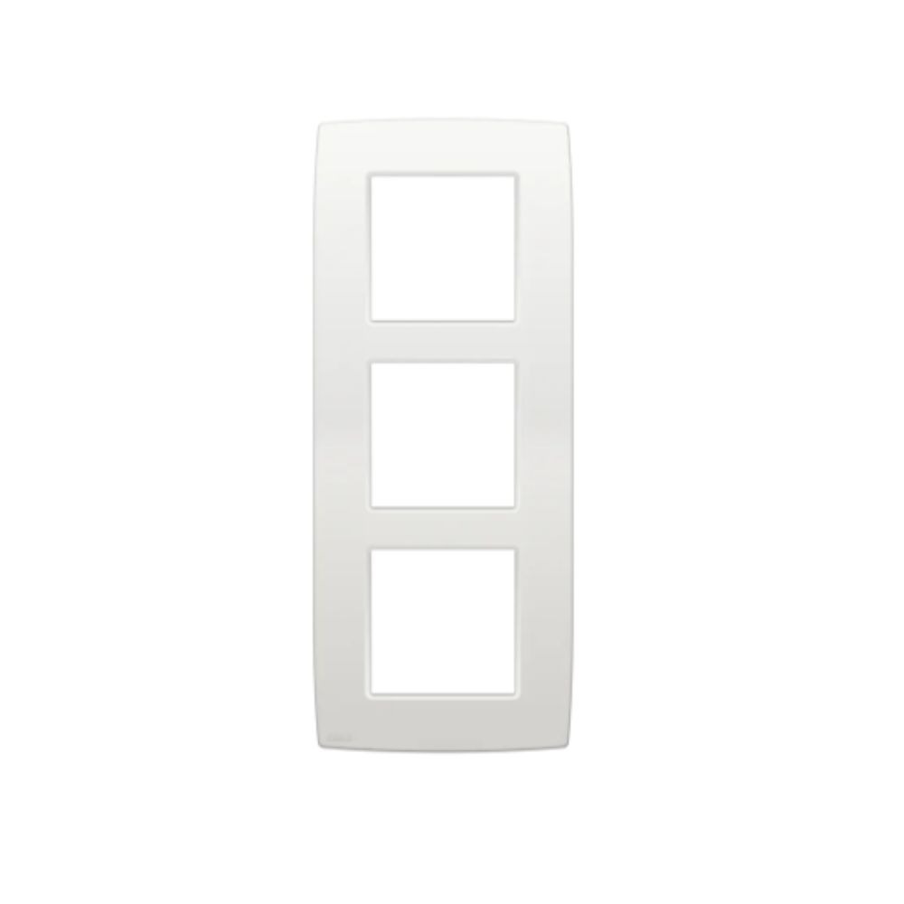 Niko Original Plaque de Recouvrement Triple Entraxe 60 mm Blanc