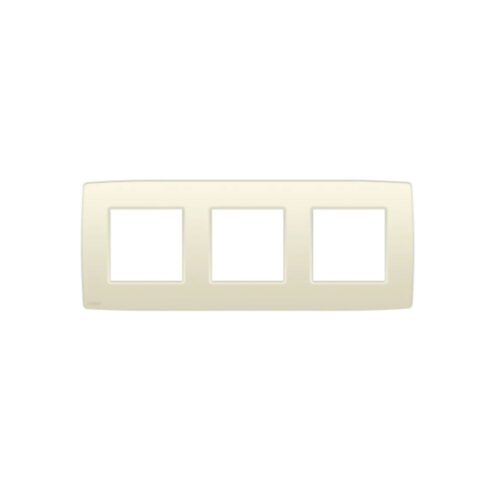 Plaque de recouvrement triple, entraxe de 71 mm, couleur Niko Original cream Niko Original Plaque de Recouvrement Triple Entraxe 71 mm Crème