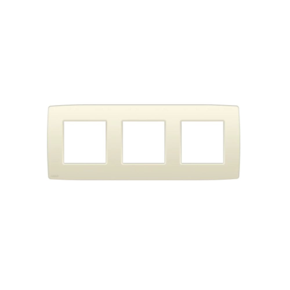Niko Original Plaque de Recouvrement Triple Entraxe 71 mm Crème