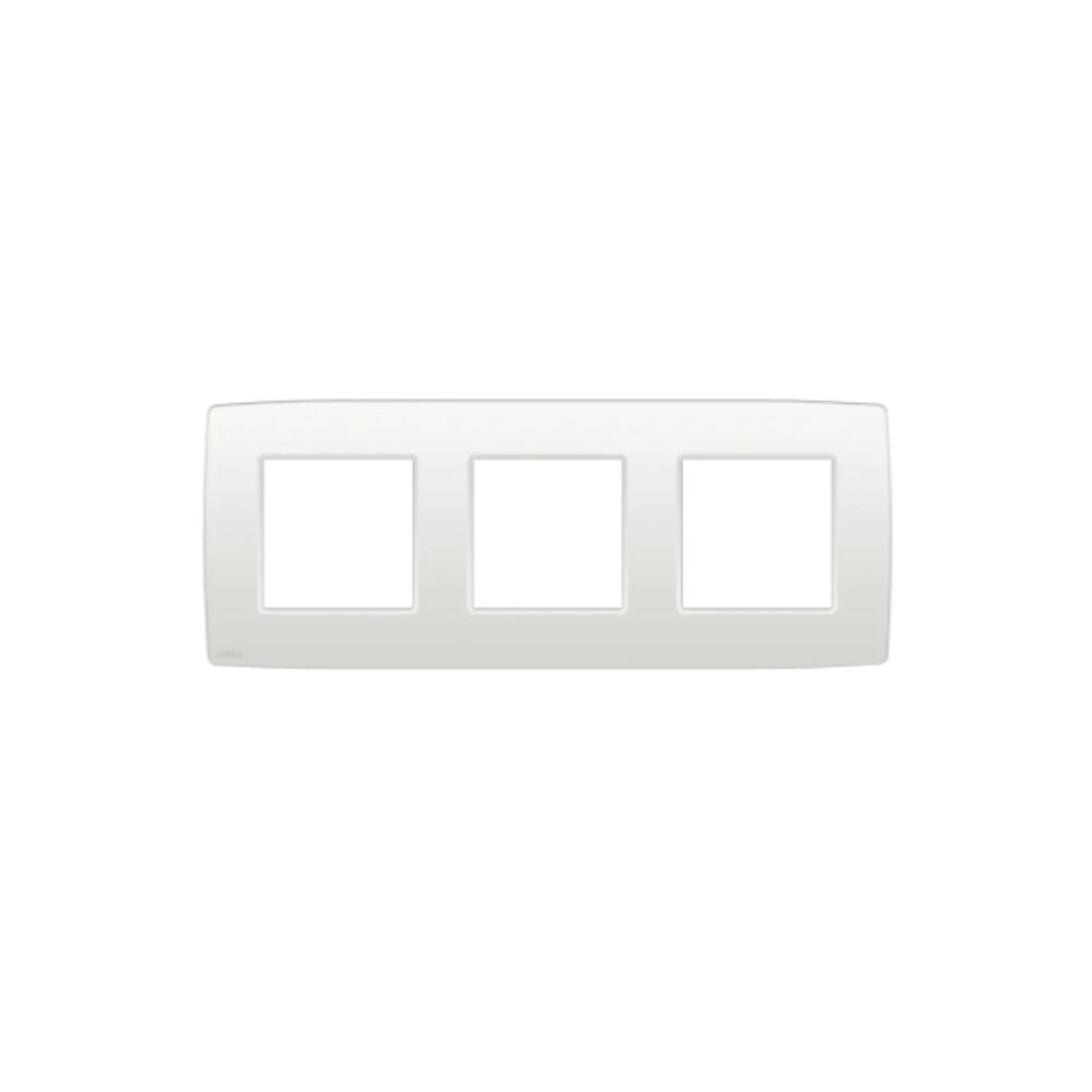 Niko Original Plaque de Recouvrement Triple Entraxe 71 mm Blanc