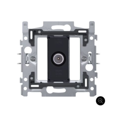 Socle pour connexion coaxiale simple pour TV, 2 GHz, fixation par griffes Niko Socle pour Connexion Coaxiale Simple TV 2 GHz Fixation par Griffes