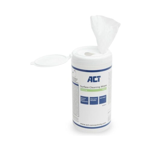 Souris Gembird MUS-ERGO-03 pour droitier Lingettes nettoyantes ACT - Paquet de 100 unités, Blanches