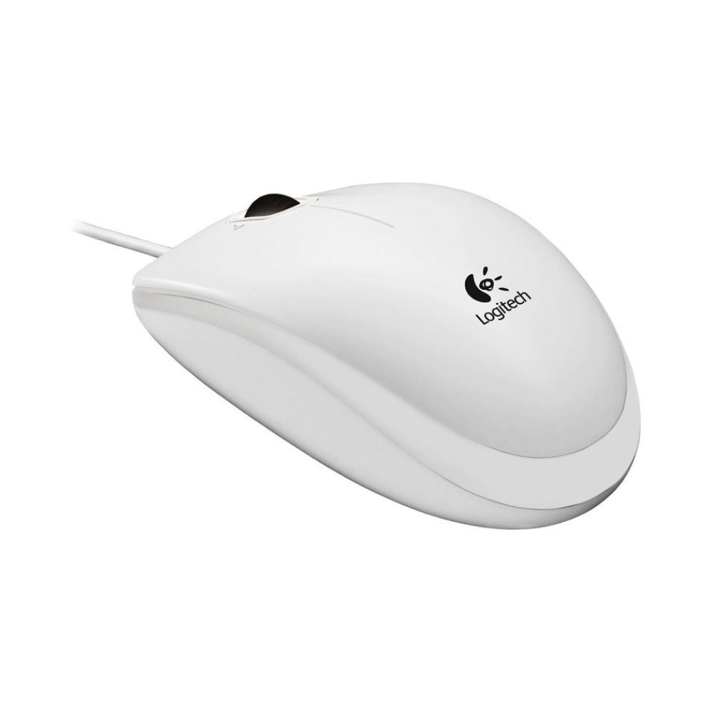 Souris Logitech B100 blanche1 Souris Filaire Logitech B100 - Blanche 800 DPI