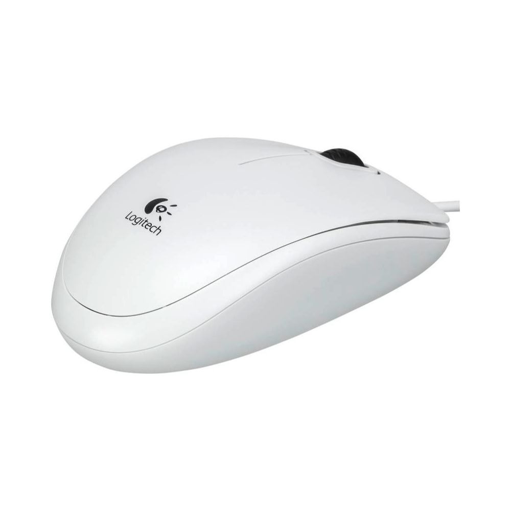 Souris Logitech B100 blanche3 Souris Filaire Logitech B100 - Blanche 800 DPI