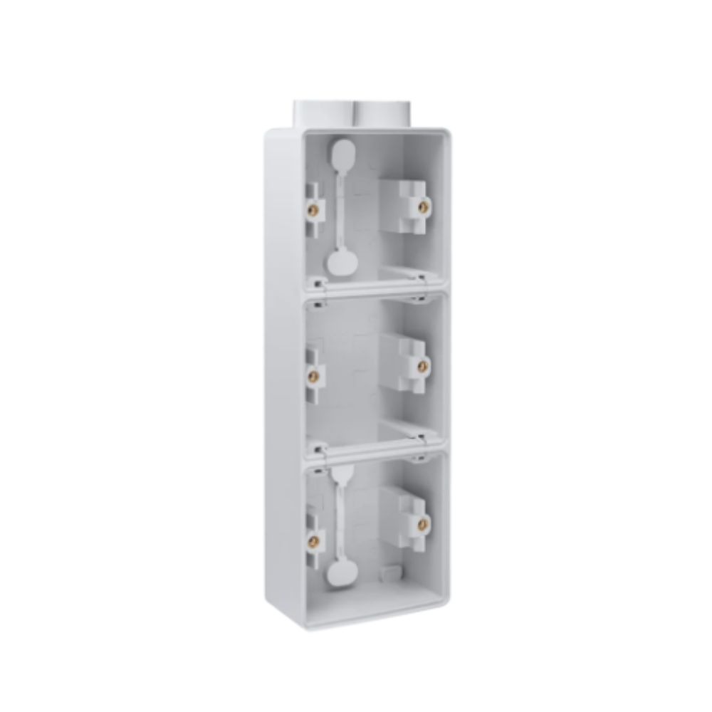 Niko Hydro Boîtier en Saillie Triple Vertical 2 Entrées Gris IP55