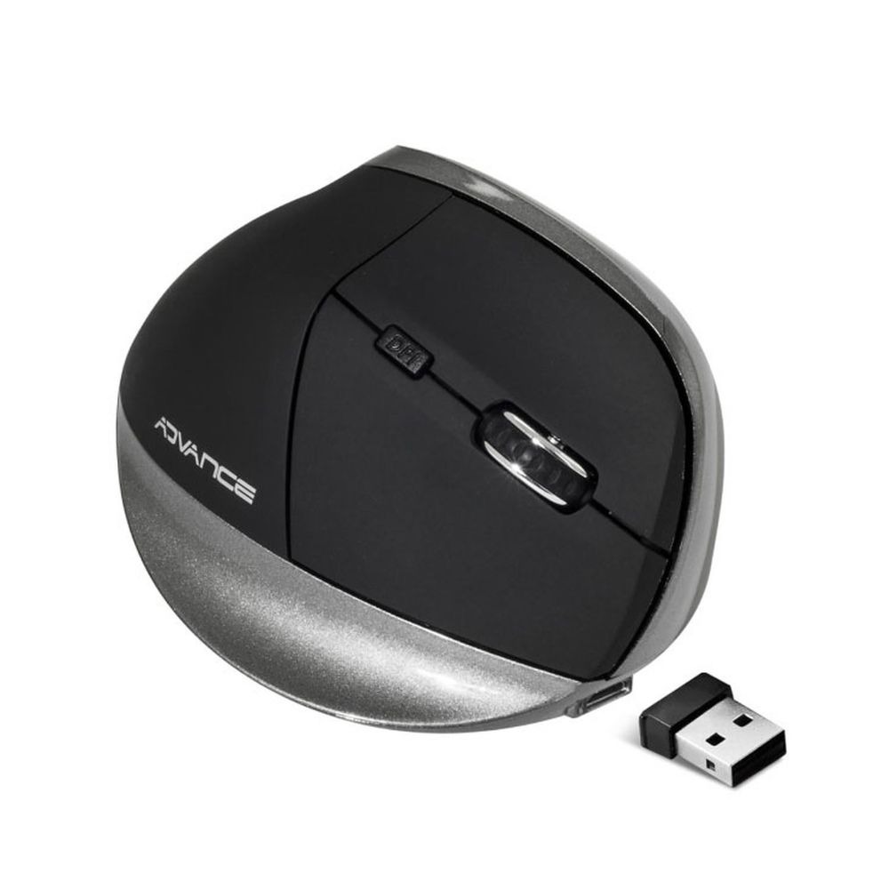 Advance Vertical Plus Black - Souris PC Sans Fil Ergonomique 2.4GHz