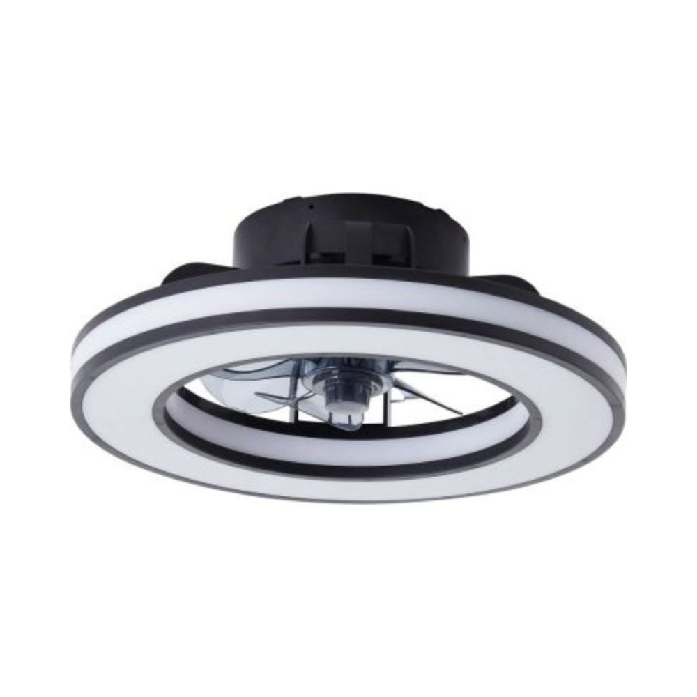 Brilliant Ventilateur de Plafond Mondello Noir avec Télécommande