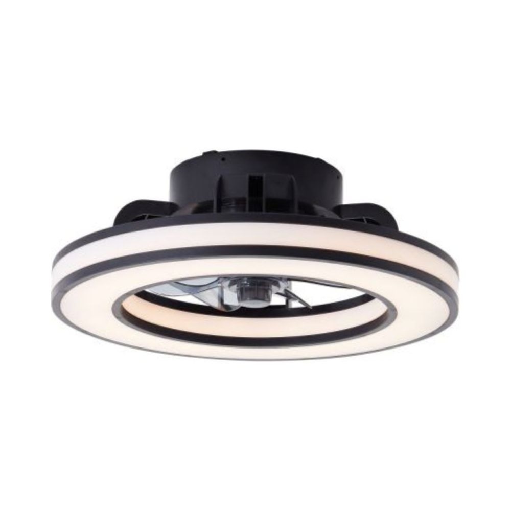 Brilliant Ventilateur de Plafond Mondello Noir avec Télécommande