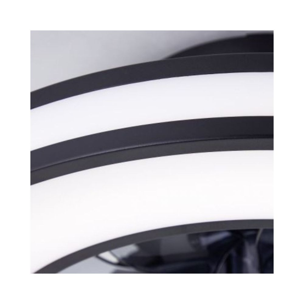 Brilliant Ventilateur de Plafond Mondello Noir avec Télécommande