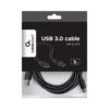 Câble Gembird USB-A mâle vers USB-C mâle - 3,00 m - Noir - CCP-USB2-AMCM-103 Câble Gembird USB-A mâle vers USB-C mâle - 3,00 m - Noir - CCP-USB2-AMCM-10