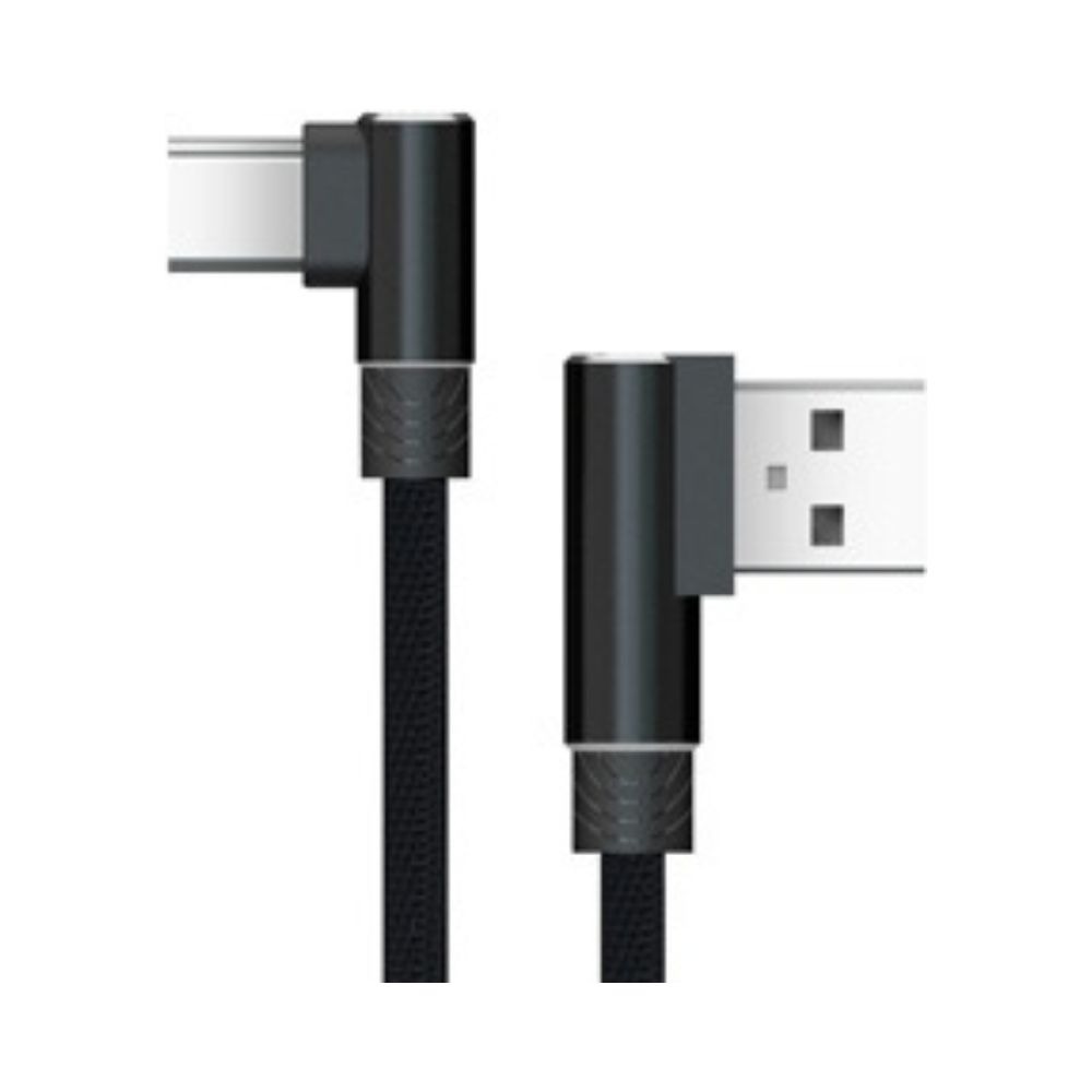 Câble USB Akasa USB-A vers USB-C coudé à 90° - 1,00 m - Noir - AK-CBUB39-10BK Câble USB Akasa USB-A vers USB-C coudé à 90° - 1,00 m - Noir - AK-CBUB39-10BK