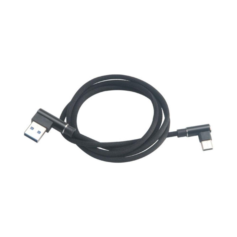 Câble USB Akasa USB-A vers USB-C coudé à 90° - 1,00 m - Noir - AK-CBUB39-10BK2 Câble USB Akasa USB-A vers USB-C coudé à 90° - 1,00 m - Noir - AK-CBUB39-10BK