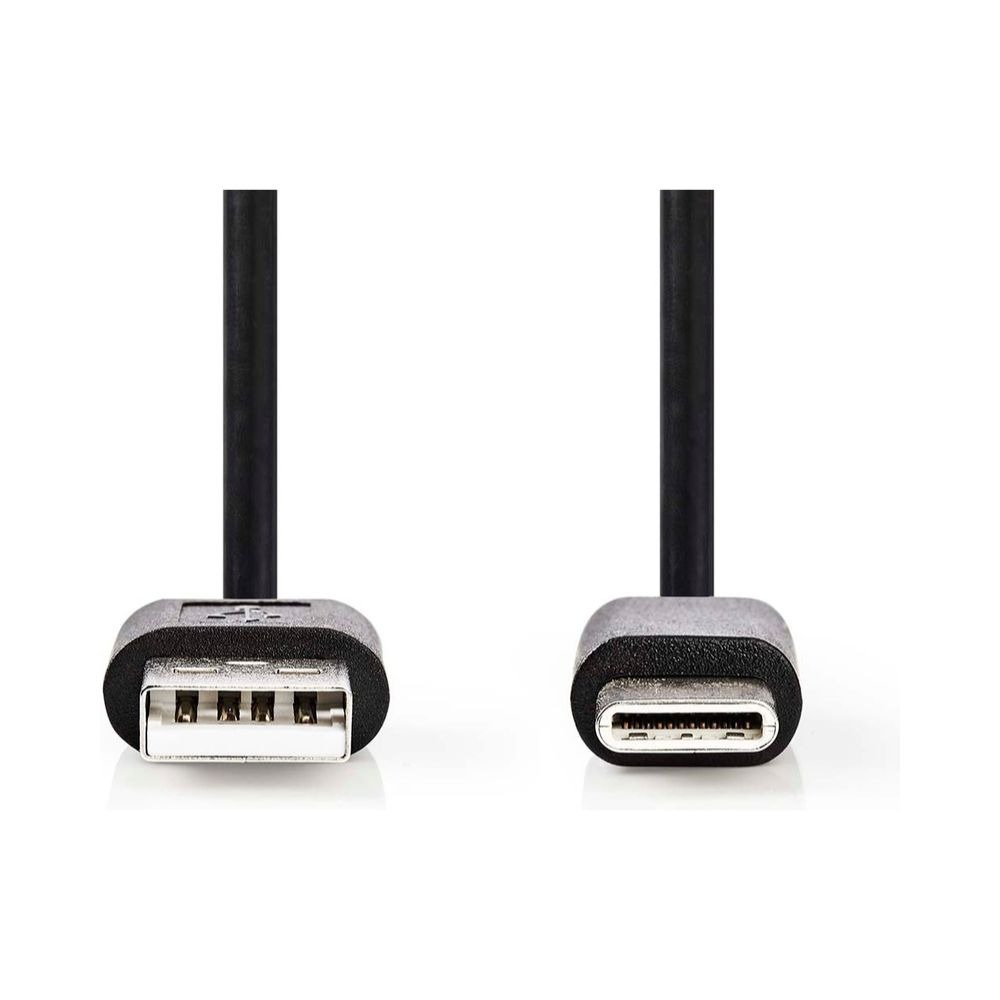 Câble USB Nedis USB-A mâle vers USB-C mâle - 2,00 m - Noir