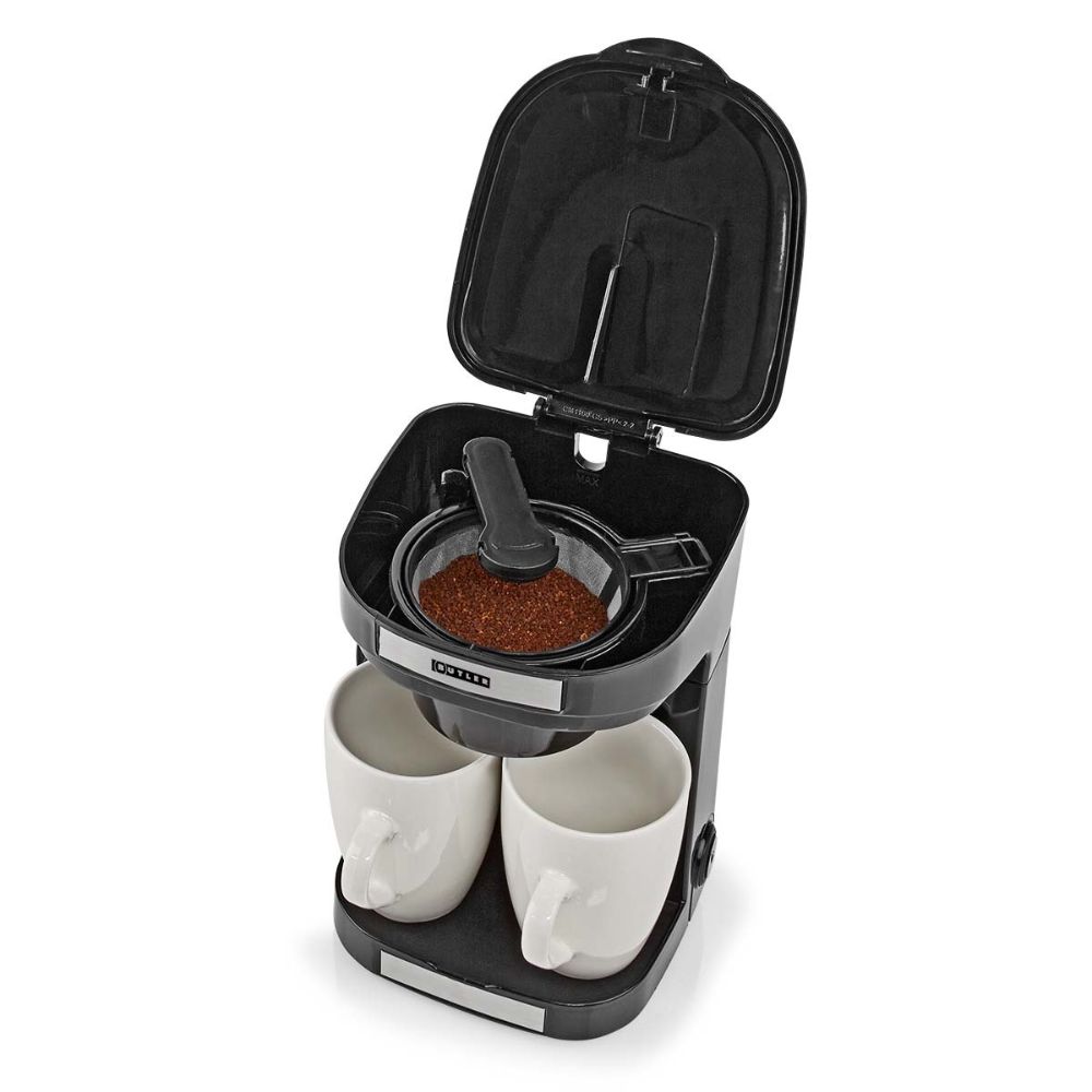 Cafetière Compacte Butler | 450 W | 2 Tasses en Porcelaine Incluses