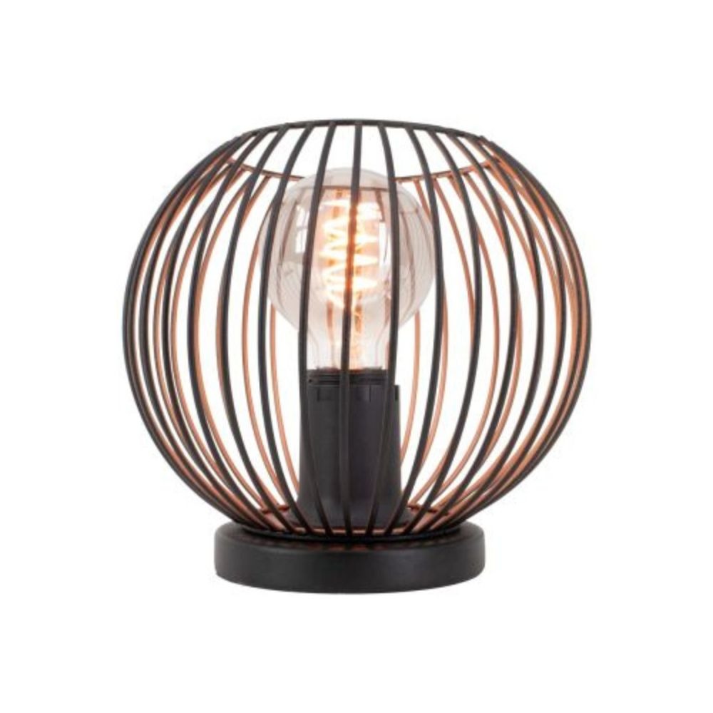 Eglo Lampe De Chevet Almanzora Acier Noir Cuivre