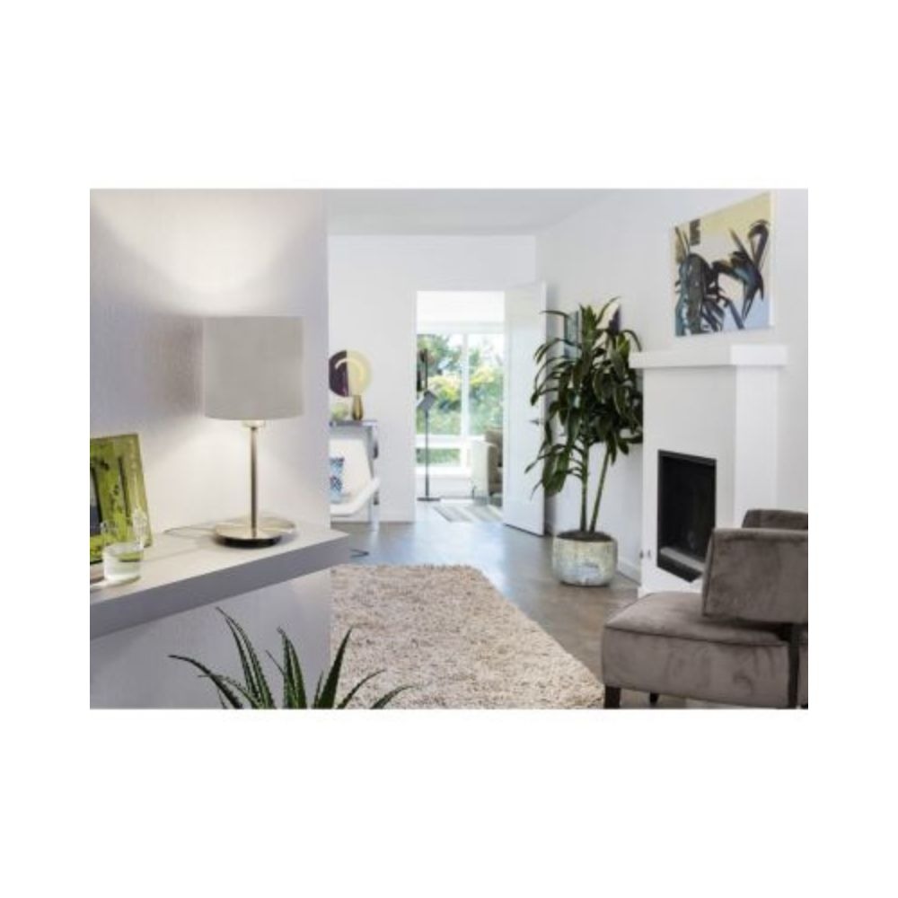 Eglo Lampe De Chevet Pasteri Acier Nickel Satiné