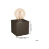 Eglo Lampe De Chevet Prestwick 2 Acier Bronze