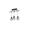 Eglo-Plafonnier-Townshend-5-Acier-Bois-Noir-IP20-Convient-pour-3x-E27-2.jpg Eglo Plafonnier Townshend 5 Acier Bois Noir | IP20 - Convient pour 3x E27