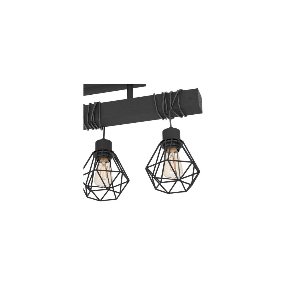 Eglo-Plafonnier-Townshend-5-Acier-Bois-Noir-IP20-Convient-pour-3x-E271-1-1.jpg Eglo Plafonnier Townshend 5 Acier Bois Noir | IP20 - Convient pour 3x E27