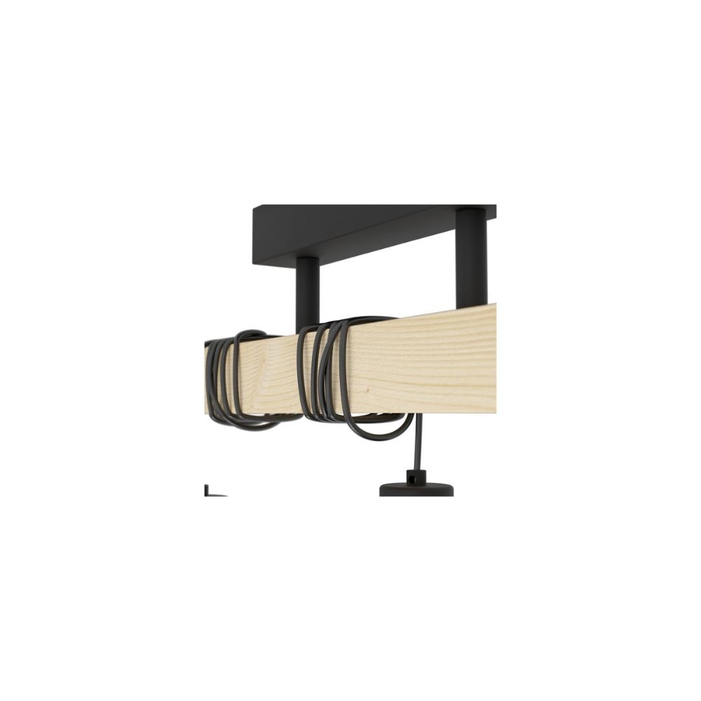 Eglo-Plafonnier-Townshend-5-Acier-Bois-Noir-IP20-Convient-pour-3x-E272-2.jpg Eglo Plafonnier Townshend 5 Acier Bois Noir | IP20 - Convient pour 3x E27
