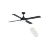 Eglo Plafonnier Ventilateur Trinidad Acier Noir - 19W - 2300lm - CCT (830-840-865) - IP201 Eglo Ventilateur de Plafond Trinidad Acier Noir