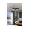 Eglo Plafonnier Ventilateur Trinidad Acier Noir - 19W - 2300lm - CCT (830-840-865) - IP202 Eglo Ventilateur de Plafond Trinidad Acier Noir