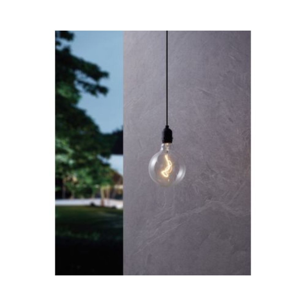 Eglo Suspension Luminaire Vignanello Noir 1 - LED 827 Blanc Très Chaud - IP44 - À Piles1 Eglo Suspension Extérieure Vignanello Noir à Piles