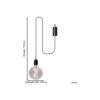 Eglo Suspension Luminaire Vignanello Noir 1 - LED 827 Blanc Très Chaud - IP44 - À Piles2 Eglo Suspension Extérieure Vignanello Noir à Piles