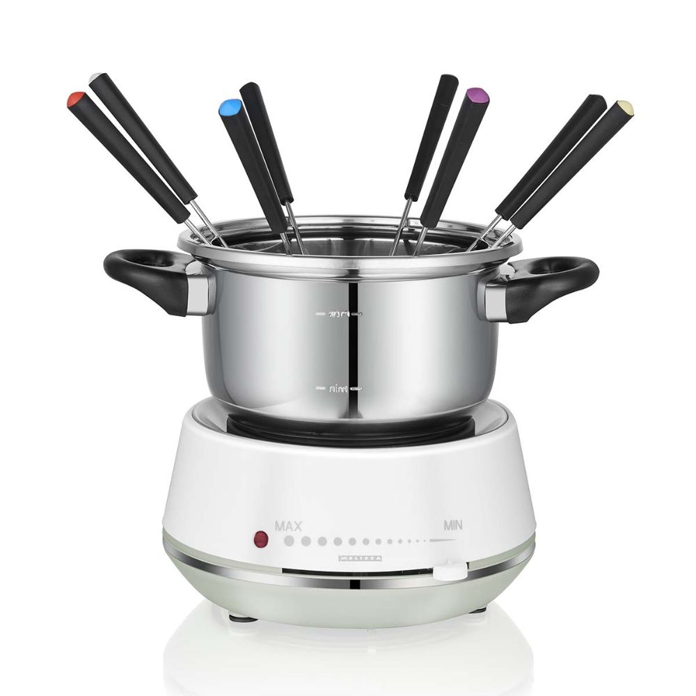 Fondue électrique 2L 1200W Acier inoxydable Blanc Melissa Fondue électrique 2L 1200W Acier inoxydable / Blanc Melissa