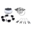 Fondue électrique 2L 1200W Acier inoxydable Blanc Melissa3 Fondue électrique 2L 1200W Acier inoxydable / Blanc Melissa