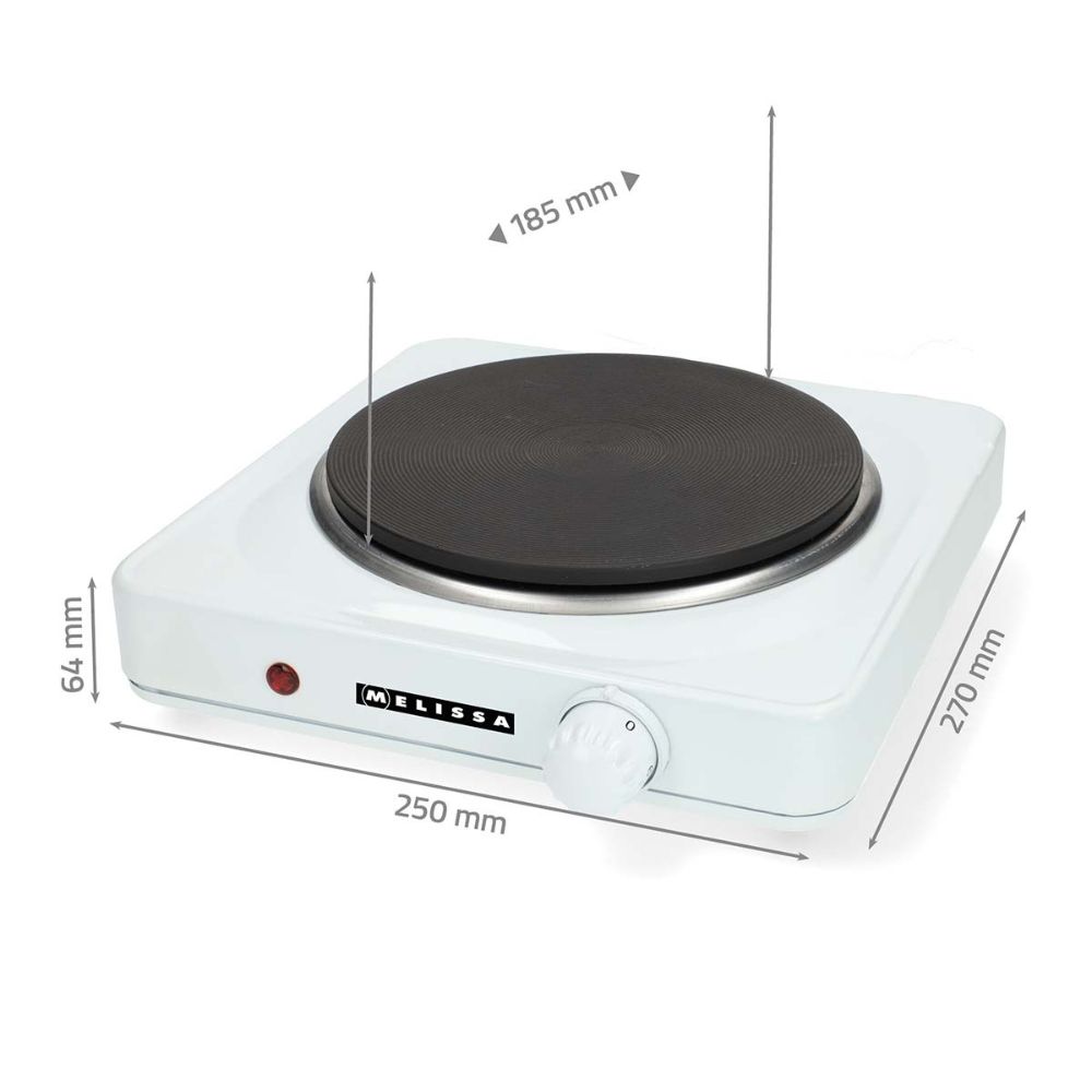 MELISSA Plaque chauffante électrique 1500 W - Ø 18,5 cm Fonte