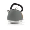 NEDIS Bouilloire électrique 1,8 l - Finition Doux au toucher Gris