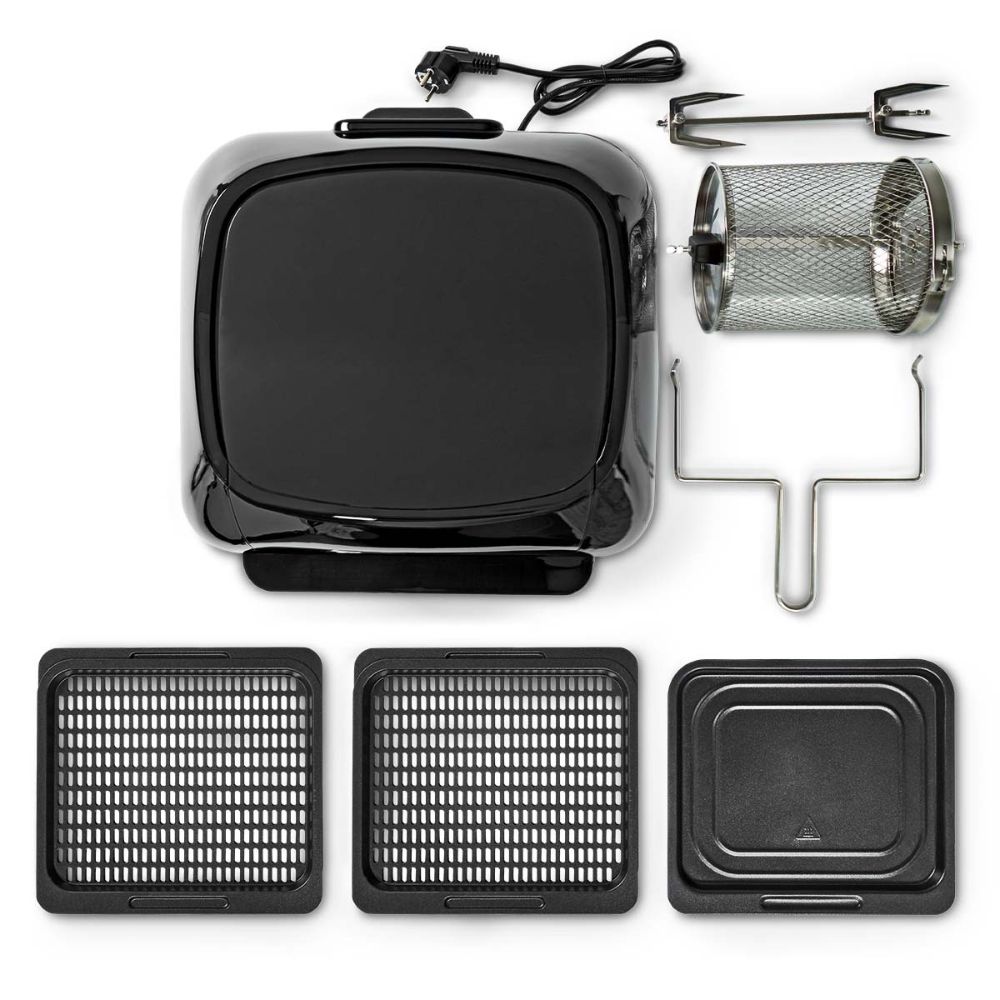 Nedis Four Multifonction 9-en-1 Air Fryer 12 L 1500W 9 Programmes Prédéfinis Sans PFAS13 Nedis Four Multifonction 9-en-1 | Air Fryer 12 L | 1500W | 9 Programmes Prédéfinis | Sans PFAS