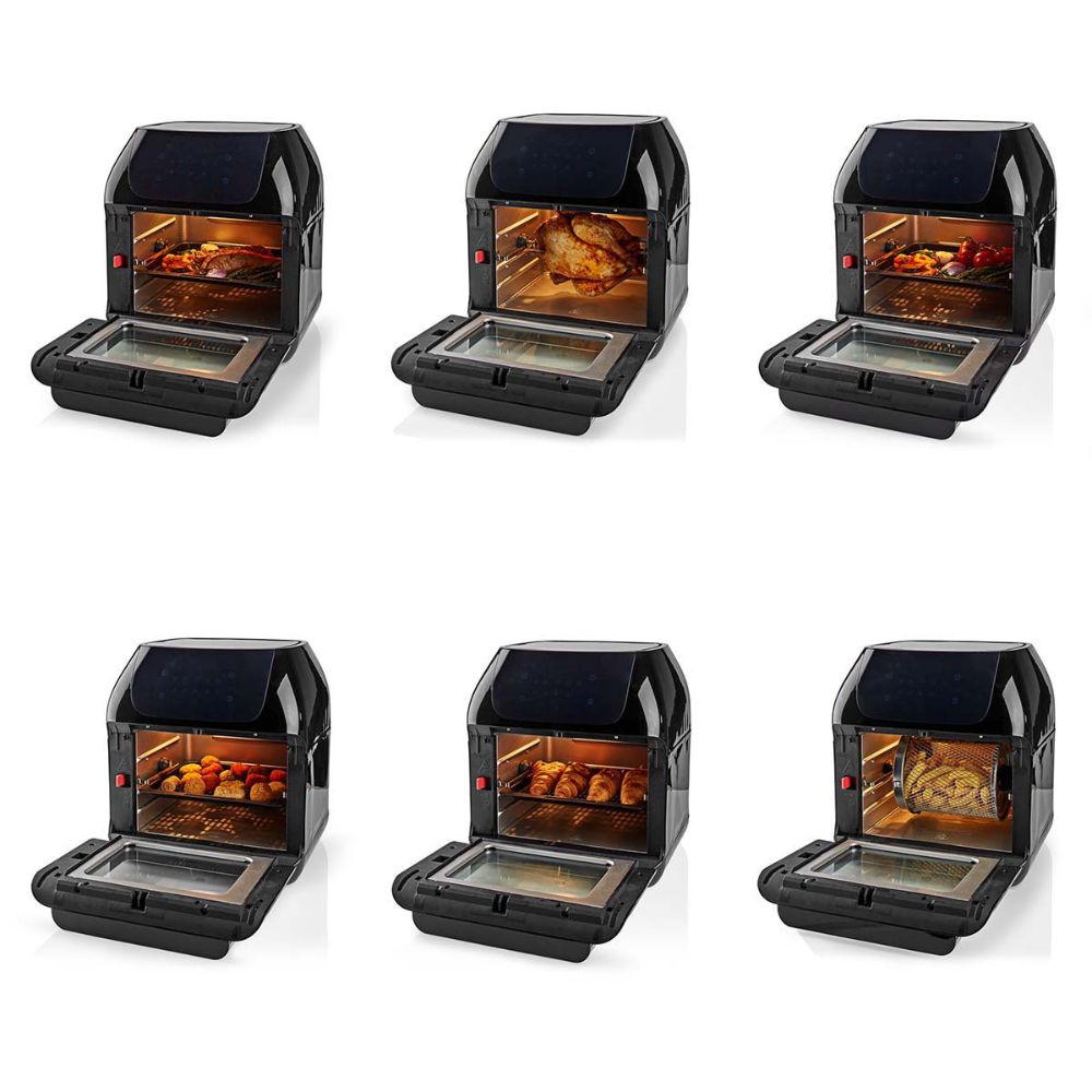 Nedis Four Multifonction 9-en-1 Air Fryer 12 L 1500W 9 Programmes Prédéfinis Sans PFAS6 Nedis Four Multifonction 9-en-1 | Air Fryer 12 L | 1500W | 9 Programmes Prédéfinis | Sans PFAS
