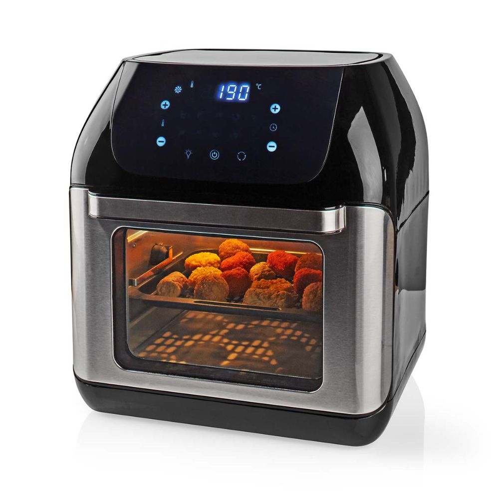 Nedis Four Multifonction 9-en-1 Air Fryer 12 L 1500W 9 Programmes Prédéfinis Sans PFAS8 Nedis Four Multifonction 9-en-1 | Air Fryer 12 L | 1500W | 9 Programmes Prédéfinis | Sans PFAS