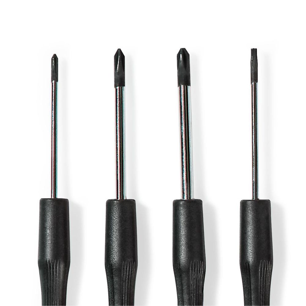 Nedis Kit de Tournevis de Précision | 15 Pièces - PH / Flat / Hex / TX