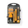 Nedis Trousse à Outils pour PC, Smartphone et Tablette | 17-en-1 - ABS & Métal