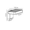 Nordlux Solar Applique Murale Rica Carré Noir 4.5W - 450lm - 830 Blanc Chaud - Détecteur1 Nordlux Applique Murale Solaire Rica Carré Noir avec Détecteur