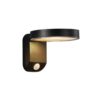 Nordlux Applique Murale Solaire Rica Rond Noir avec Détecteur