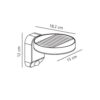 Nordlux Applique Murale Solaire Rica Rond Noir avec Détecteur