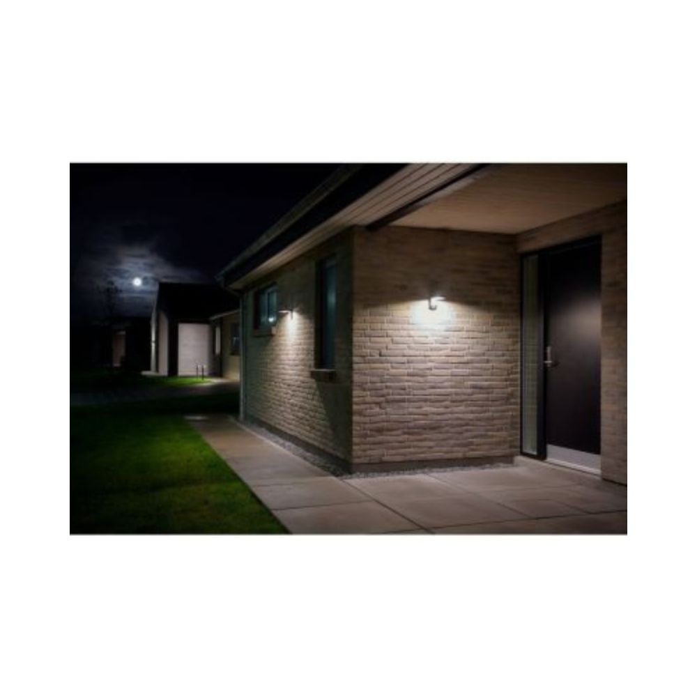 Nordlux Applique Murale Solaire Rica Rond Noir avec Détecteur
