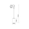 Noxion Spot sur Rail 3 Phases Blanc pour Ampoule GU10